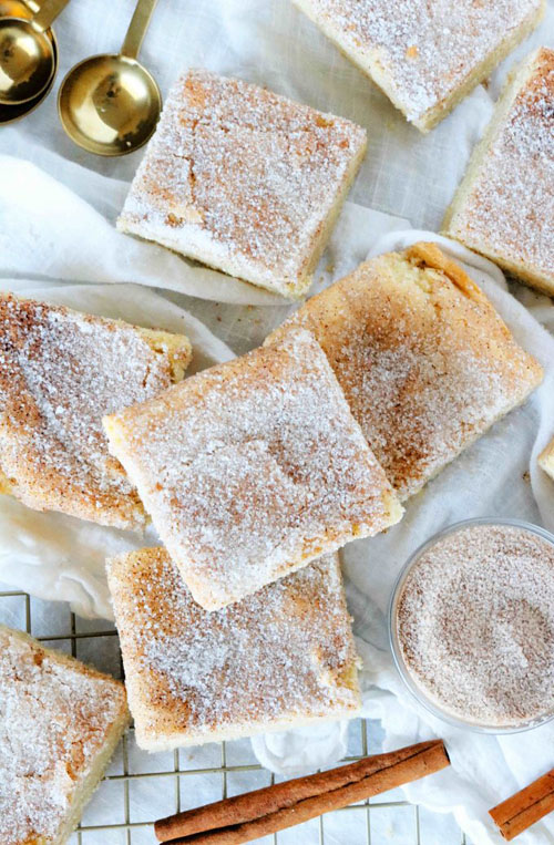 Snickerdoodle blondies