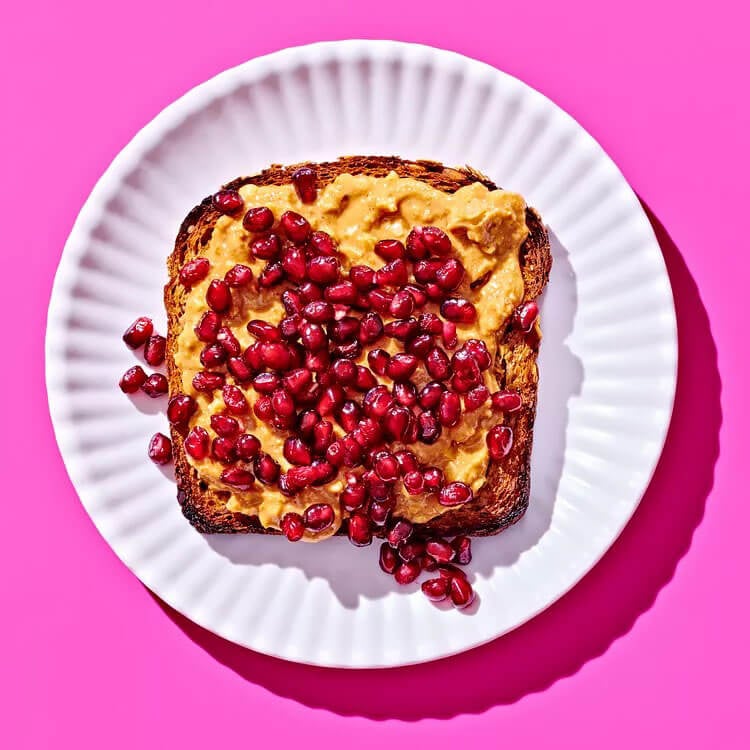 Grilled Peanut Butter and Pomegranate Sandwich