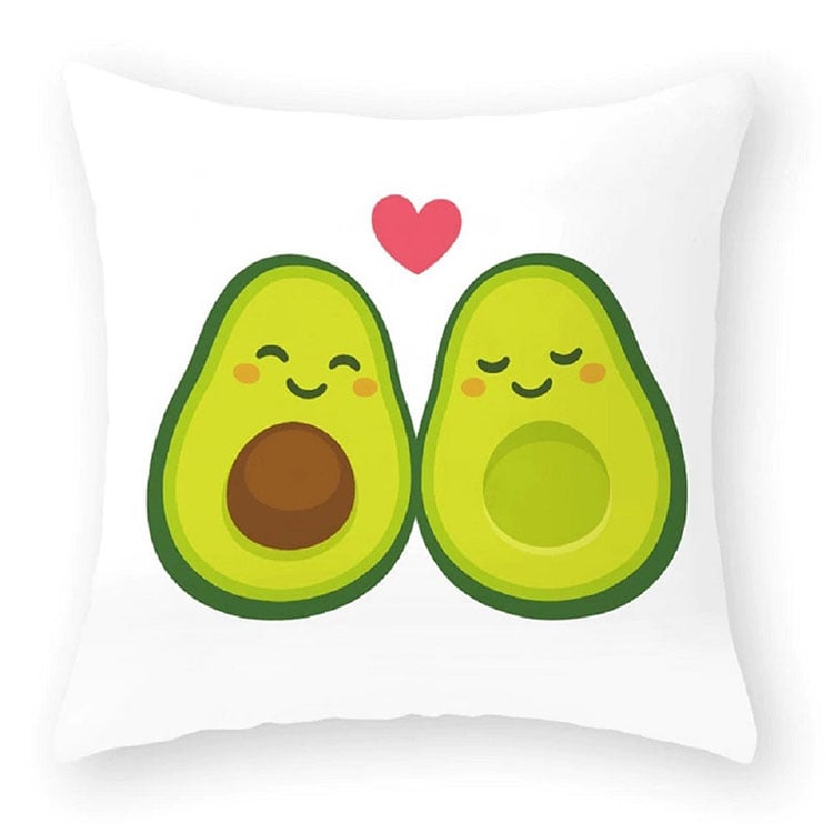 cute avocado pillow