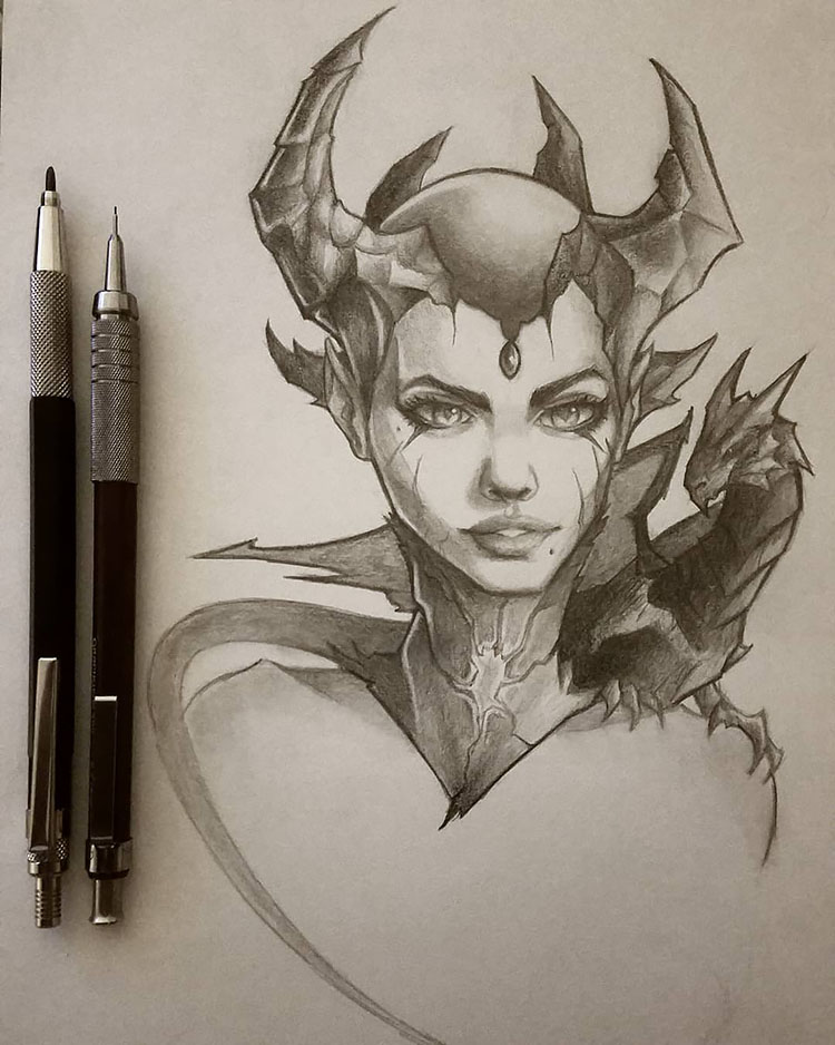 MALEFICENT DRAWING