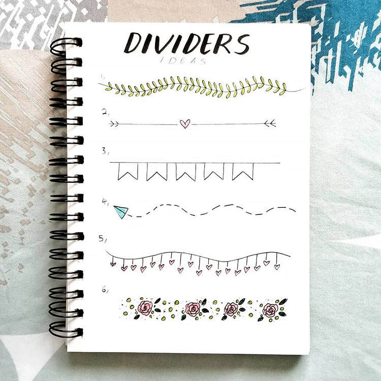 six divider ideas