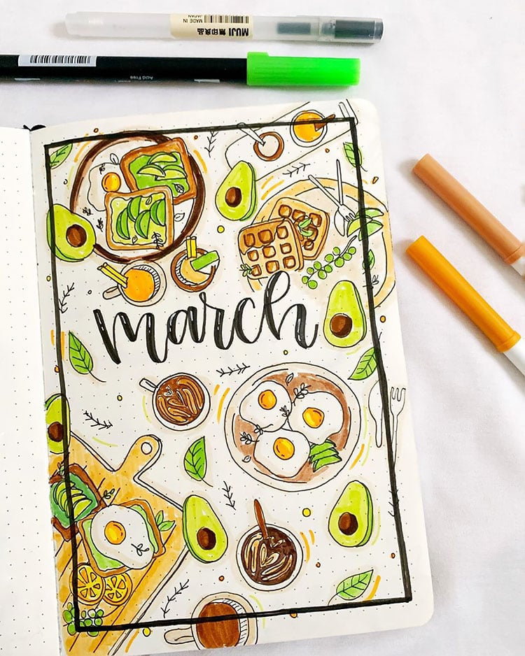 avocado toast and other food items