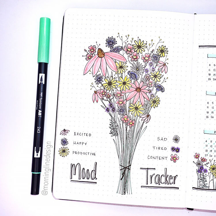 flower mood tracker