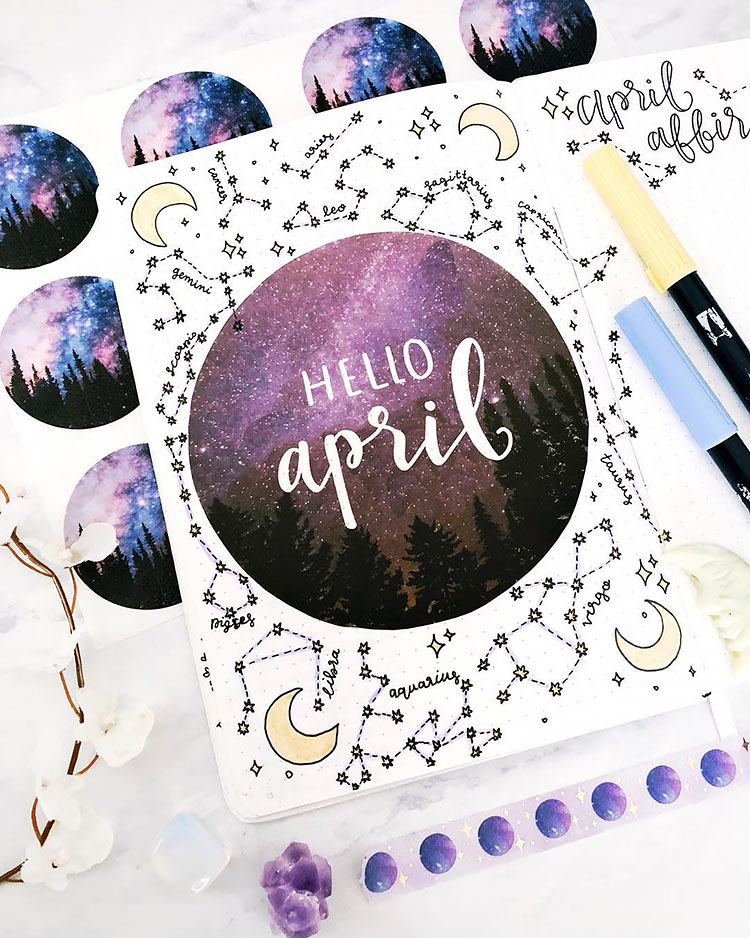constellations april theme