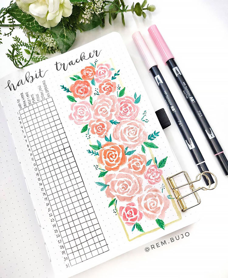 roses habit tracker
