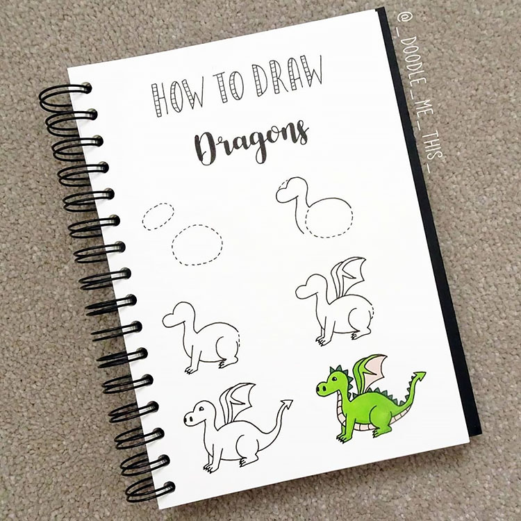 how to draw a dragon