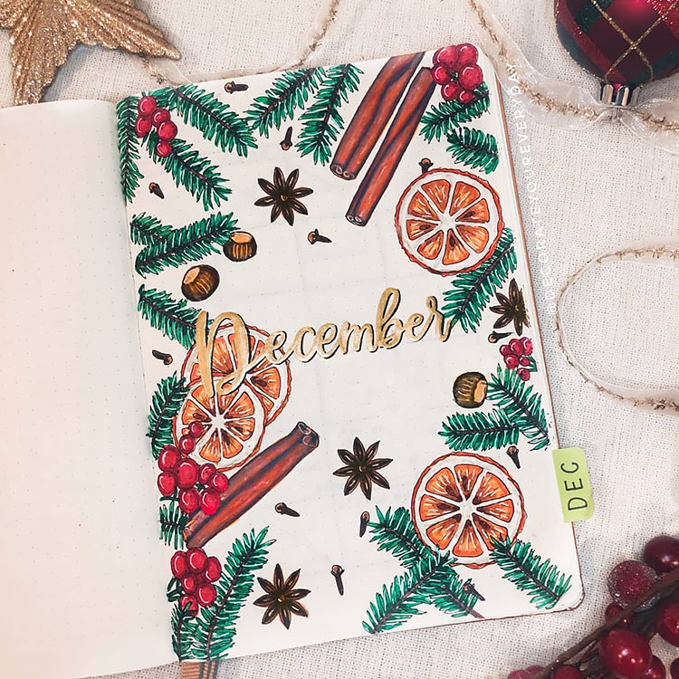 cinnamon sticks and orange slices