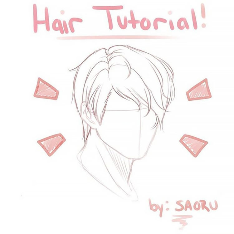 HOW TO DRAW MEN'S HAIR
