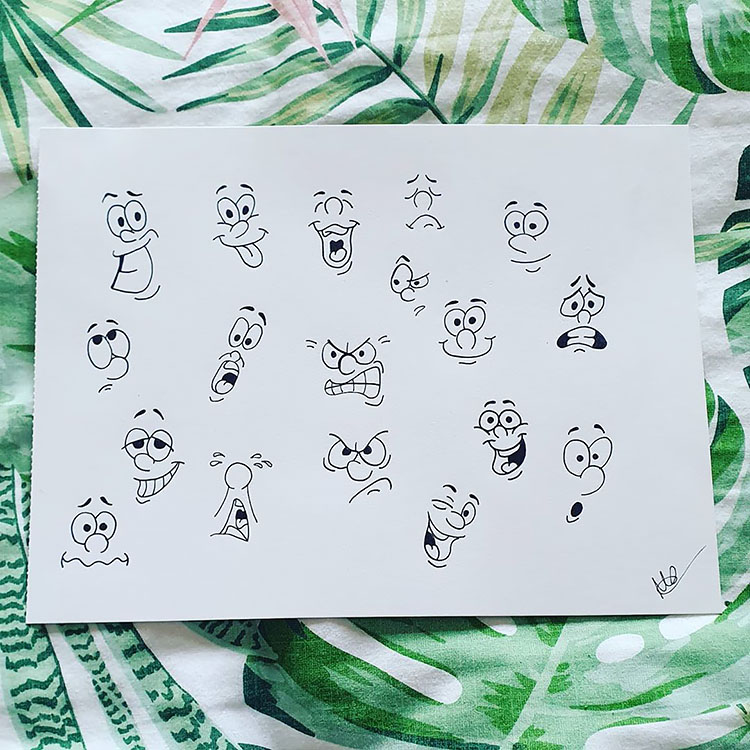 EASY CARTOON STYLE DRAWINGS