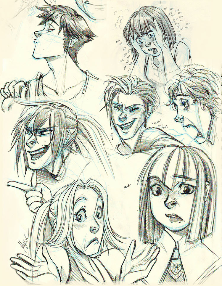 MALE AND FEMALE CHARACTER EXPRESSIONS