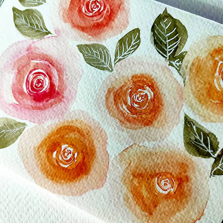 PINK AND ORANGE FLOWERS