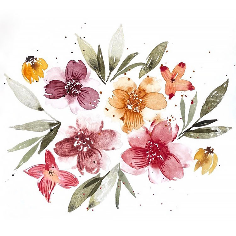 BEAUTIFUL RED ORANGE AND PURPLE FLOWERS