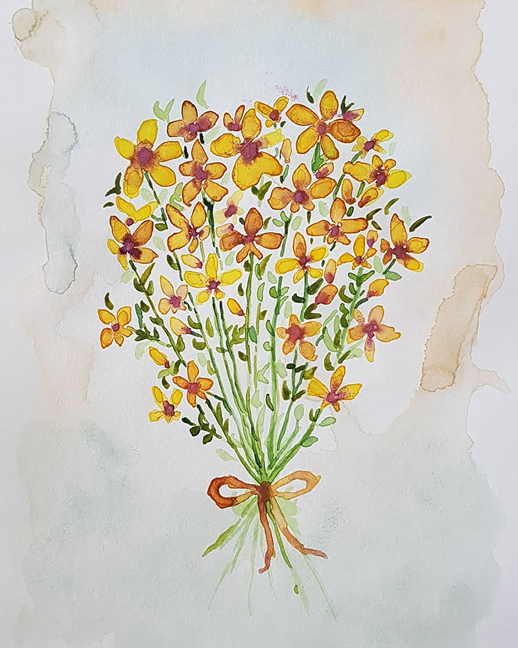 MARIGOLD COLORED FLOWERS