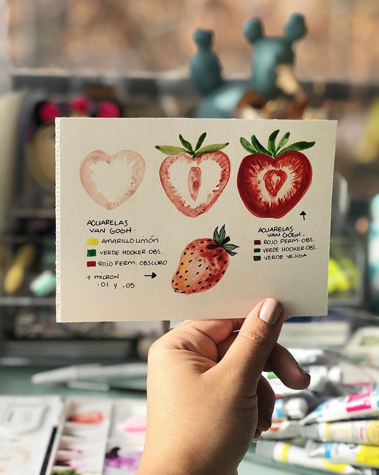 WATERCOLOR STRAWBERRY