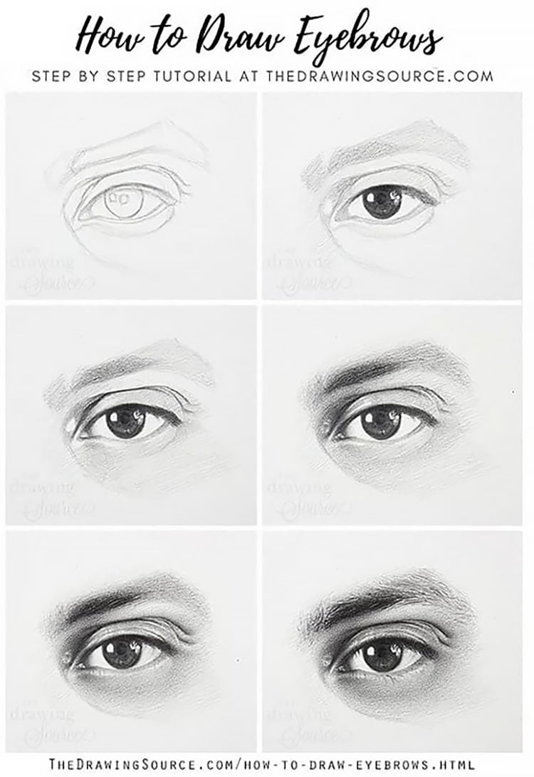 HOW TO DRAW EYEBROWS TUTORIAL