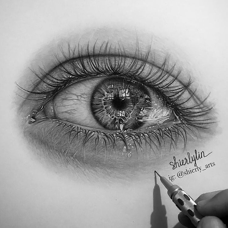 realistic eyes drawing