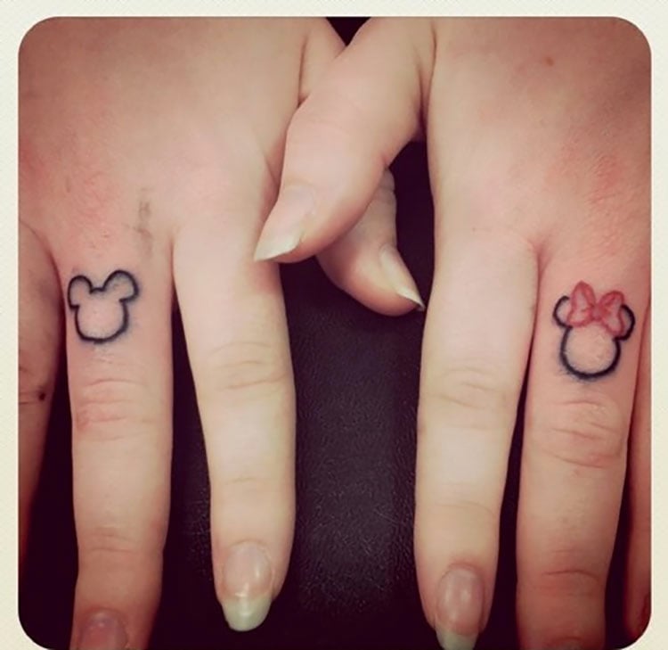 19 Amusing Mickey Mouse Tattoos On Finger  Tattoo Designs  TattoosBagcom