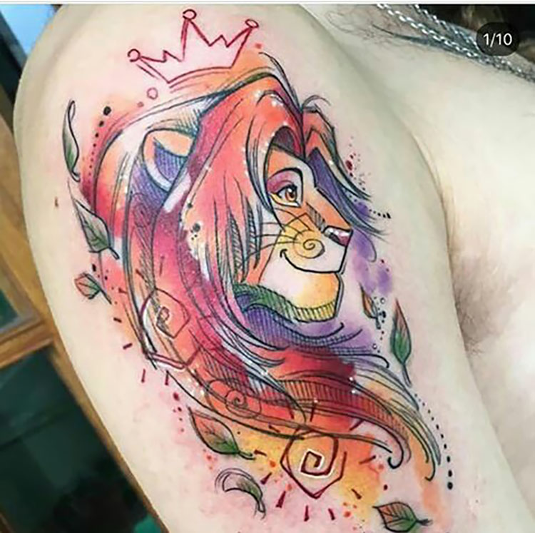 lion king tattoo