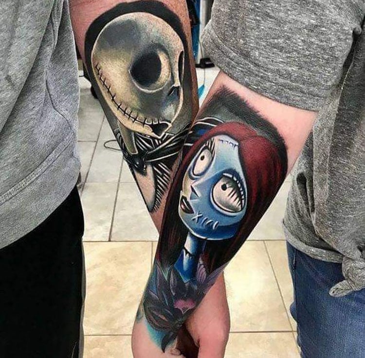 nightmare before christmas matching tattoo