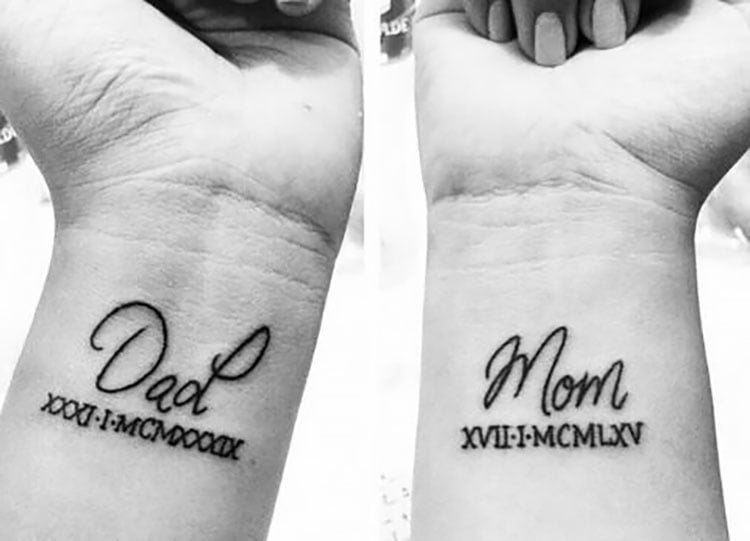 dad and mom tattoo