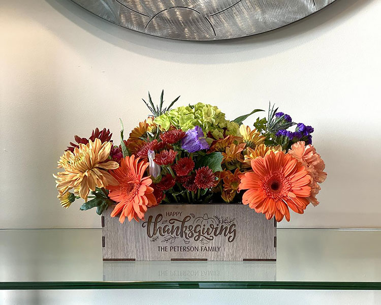 custom thanksgiving name box