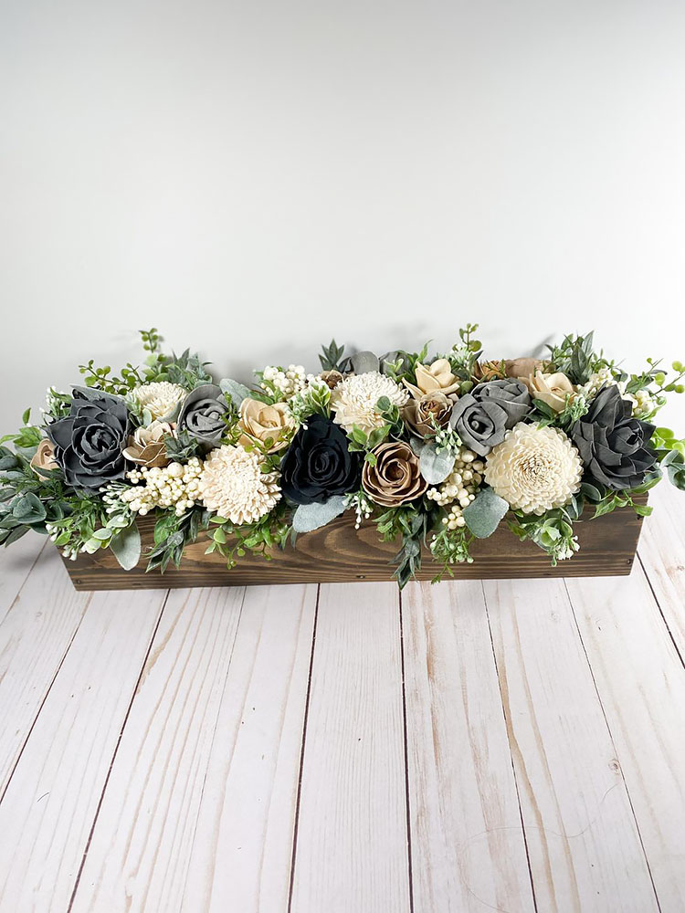 flowers in box