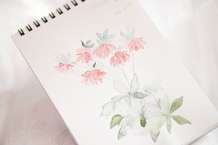 watercolor floral painting
