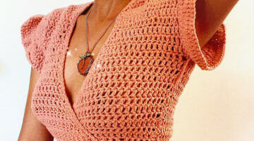trendy crochet top pattern