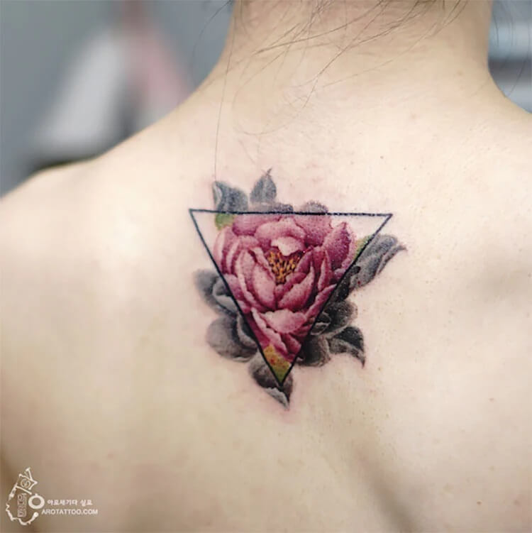 rose on back