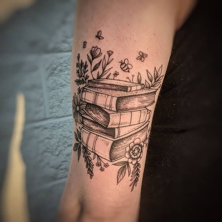 22 Cool Book Tattoo Ideas for Women Mom's Got the Stuff