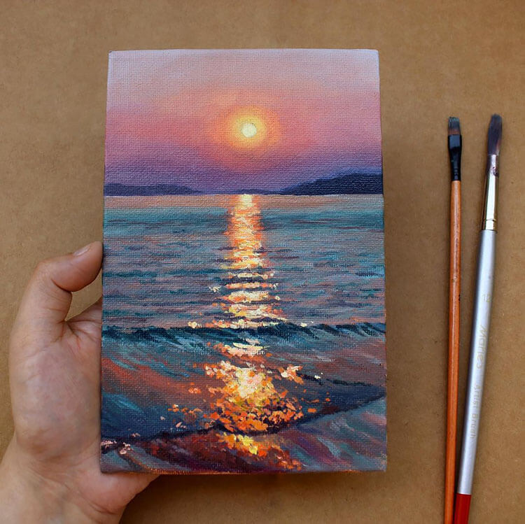 beach sunset or sunrise