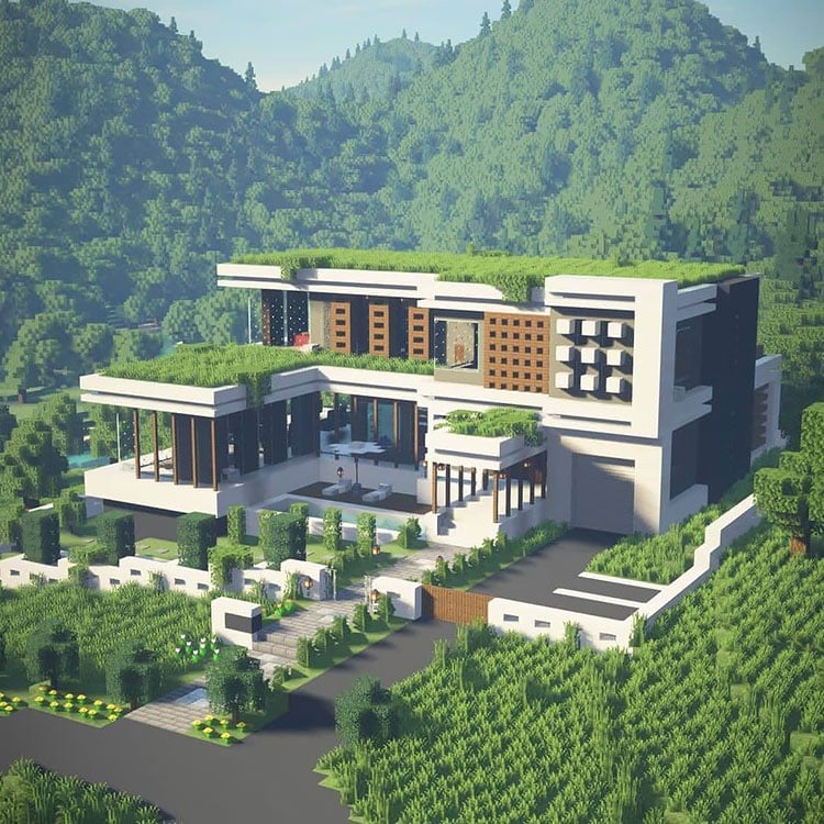 Modern Minecraft Mansion Tutorial