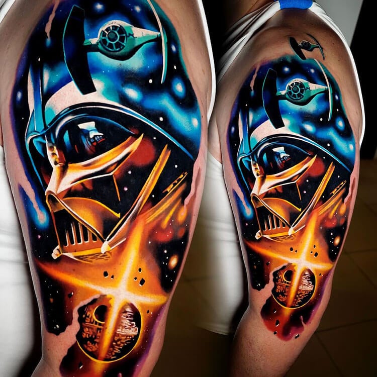 101 Amazing Darth Vader Tattoo Designs You Need To See  Outsons  Mens  Fashion Tips And  Darth vader tattoo Darth vader tattoo design Star  wars tattoo sleeve