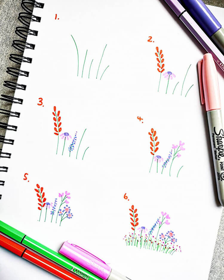 SIMPLE FLOWER DOODLES