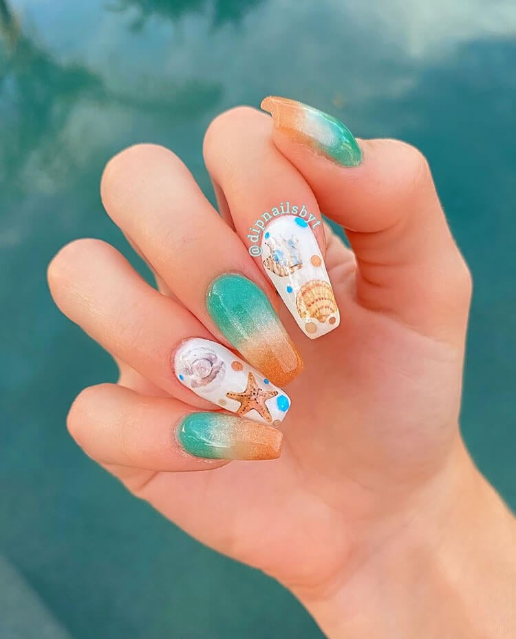 15 Beach Nail Designs for Your Next Vacation - Beautiful Dawn Designs