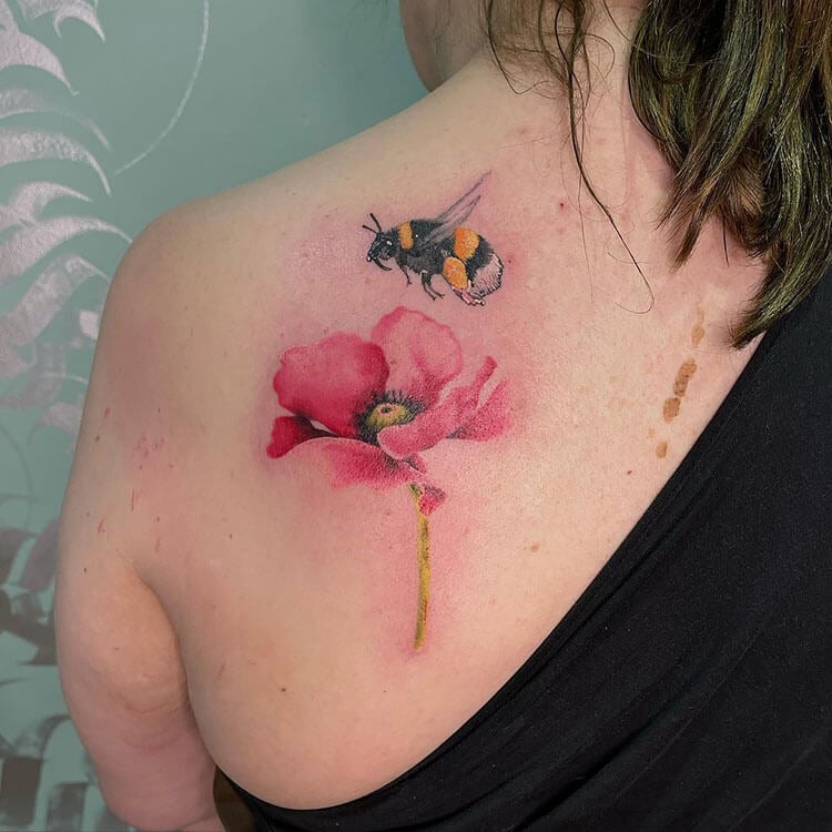 20 Inspiring Bee Tattoo Designs In 2023  Styles At Life