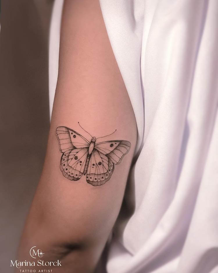 Butterfly Tattoo  Butterfly tattoos on arm Elbow tattoos Butterfly tattoo  designs