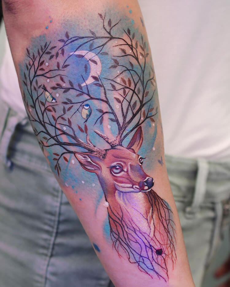 deer tattoo