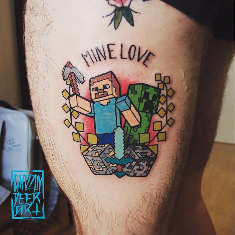 16 Cool Minecraft Tattoo Ideas Mom's Got the Stuff