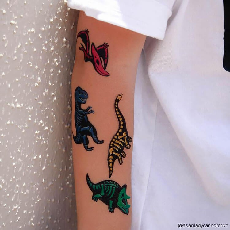 Dinosaur Temporary Tattoos