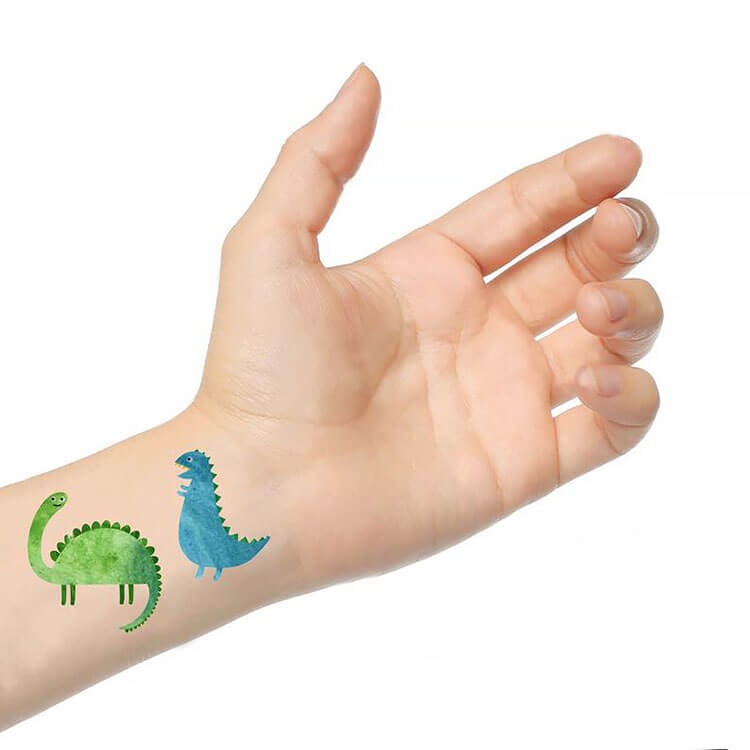 Colorful Dinosaur Tattoos