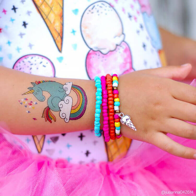 Unicorn Party Temporary Tattoos