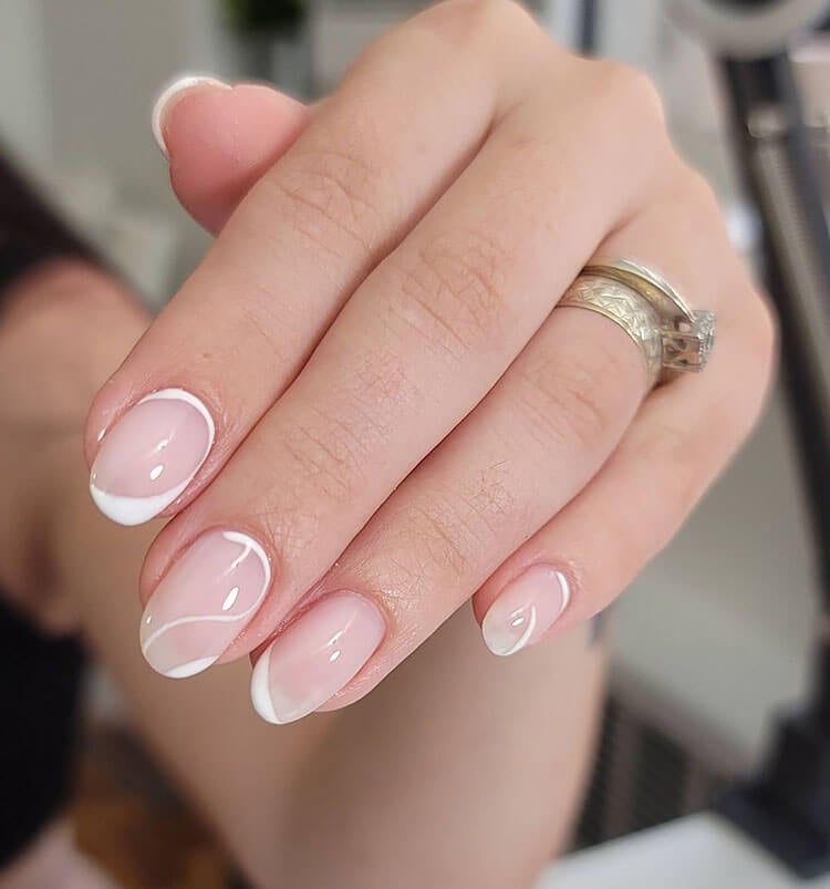 nail ideas simple white