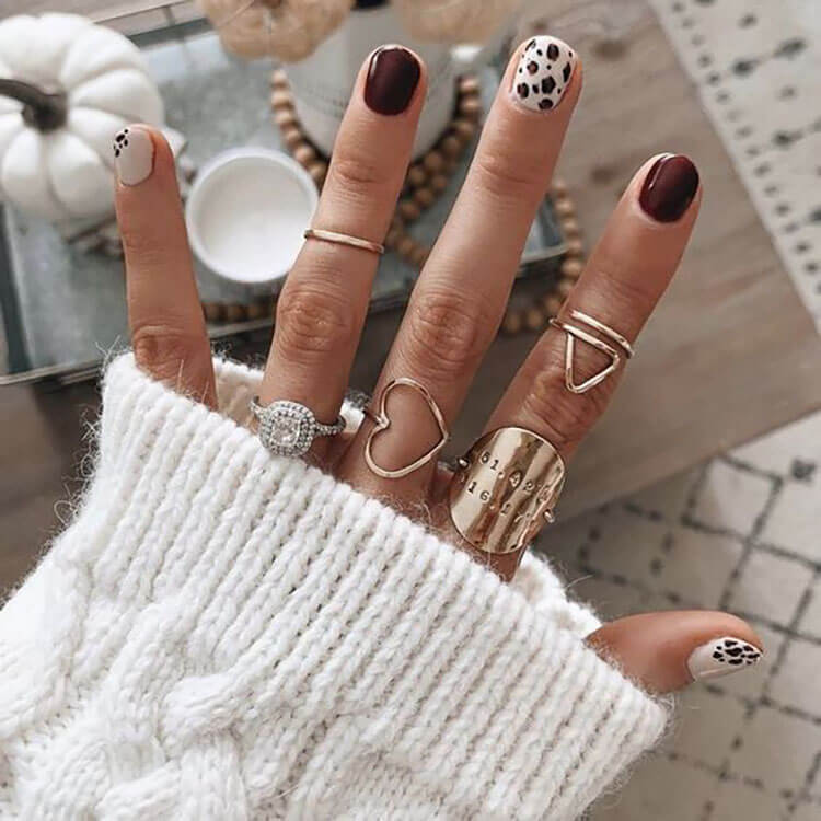 leopard fall nails