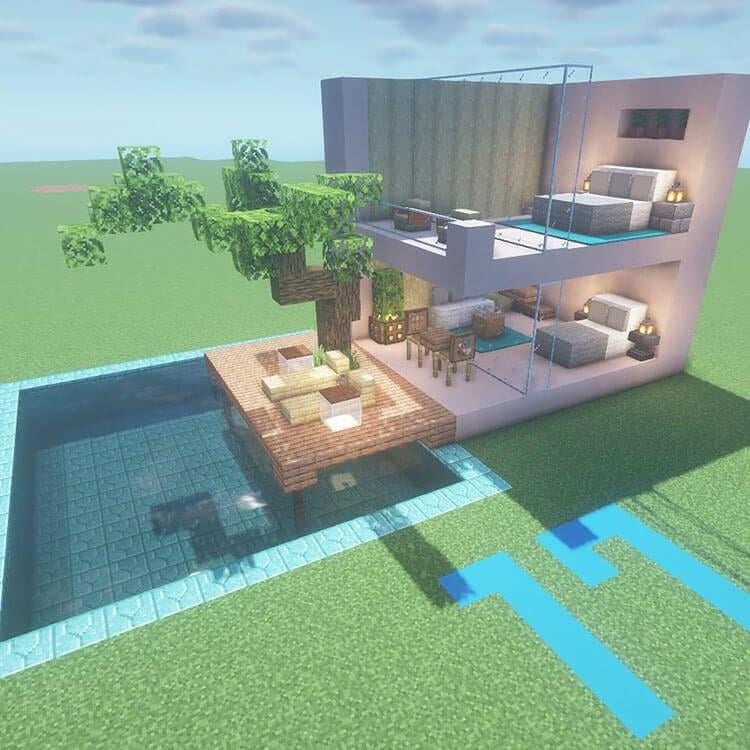 house with pool