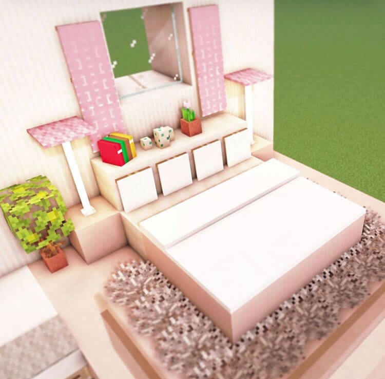 Minecraft Real Life Bedroom Ideas Steele Shiceat   Minecraft Interior Girl 2 1 