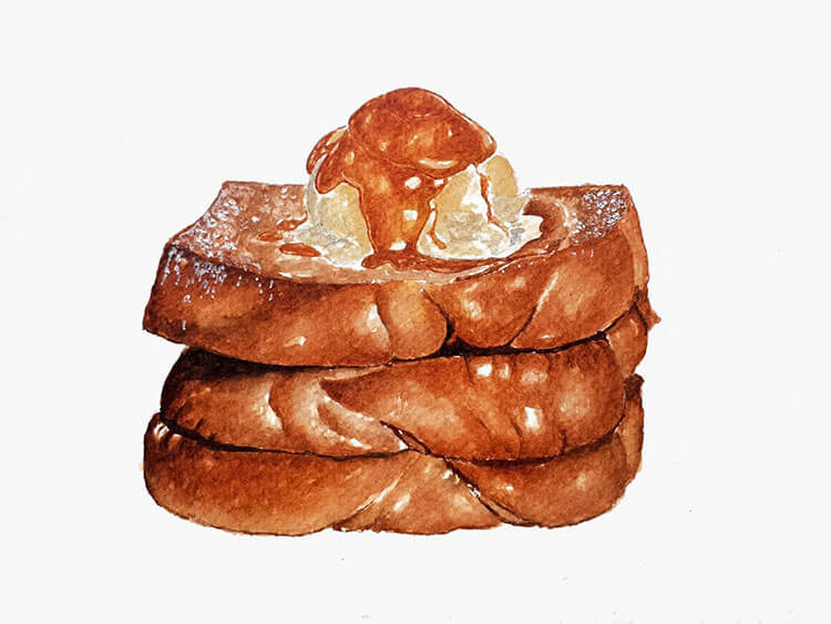 french toast painting