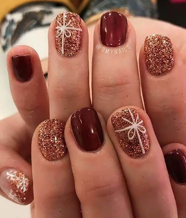 Gift Wrap Nails