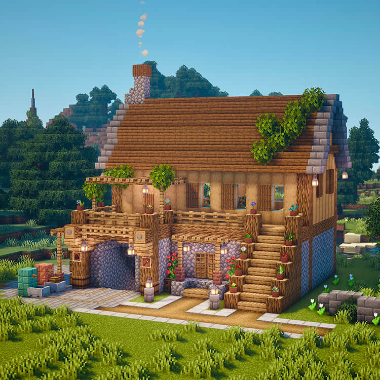 Starter House with Mine Entrance