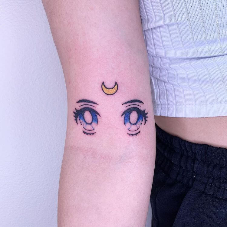 sailor moon eyes tattoo